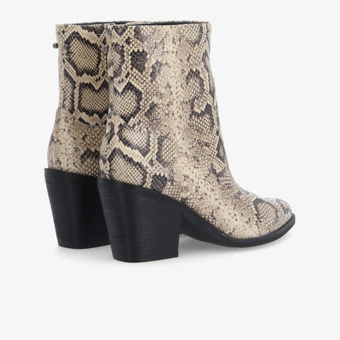 Leonie Zip Boots - Beige - Image principale