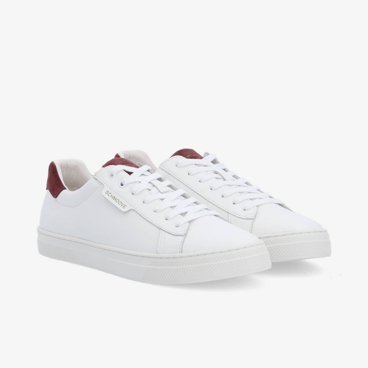 Sparkle Sneaker - White/Burgundy