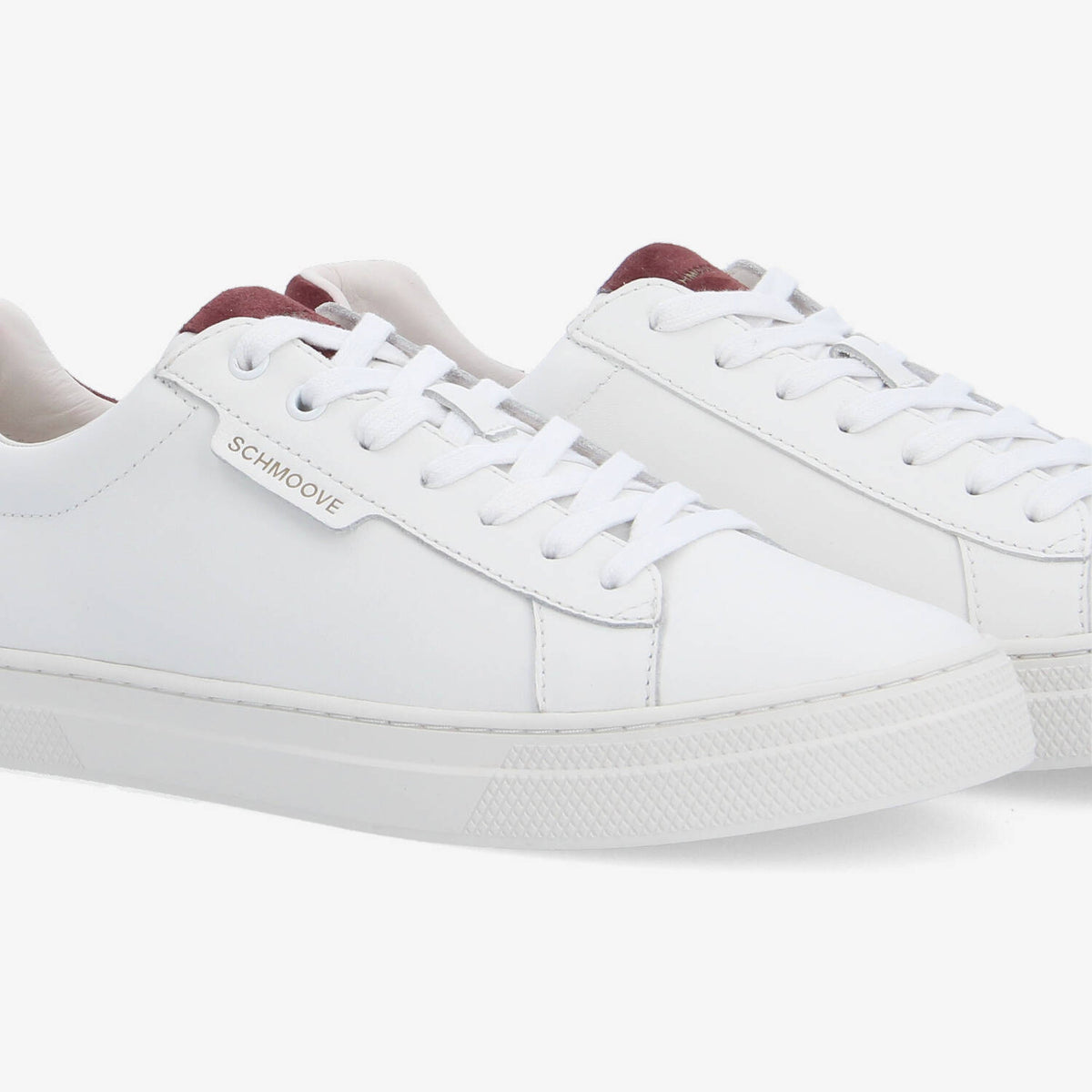 Sparkle Sneaker - White/Burgundy