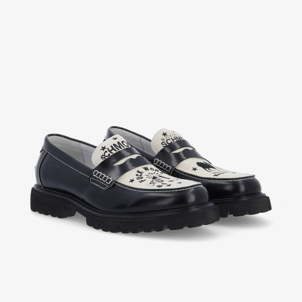Johnny Loafer - Black/White