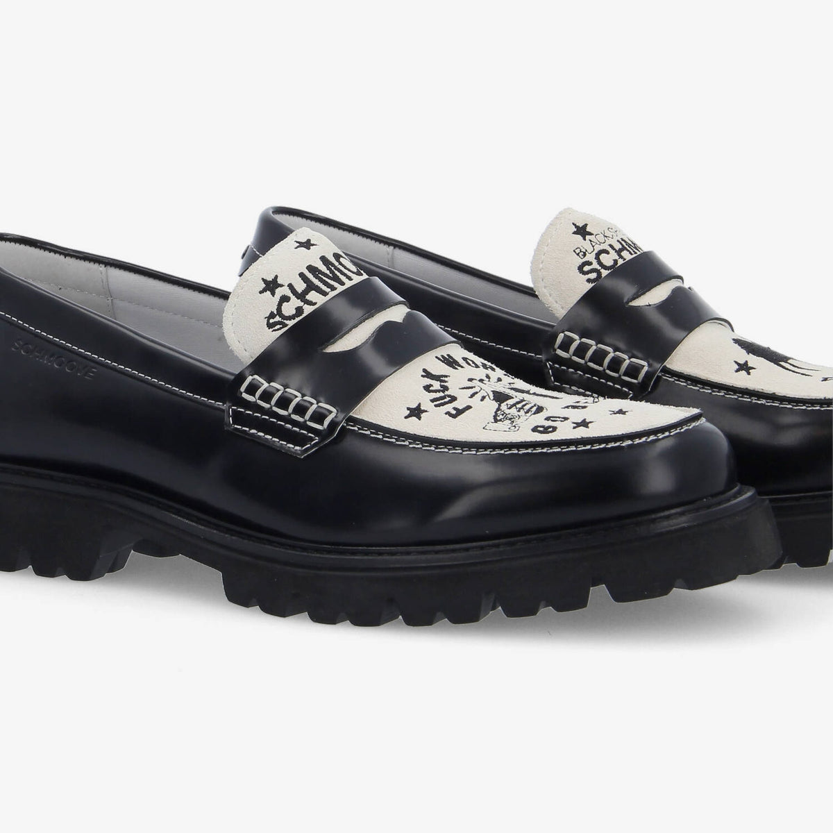 Johnny Loafer - Black/White