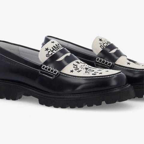 Johnny Loafer - Noir/Blanc - Image principale