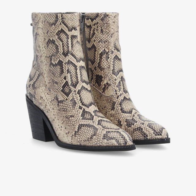 Leonie Zip Boots - Beige - Image principale