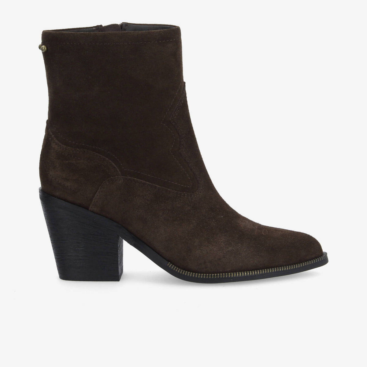 Leonie Zip Boots - Dark Brown