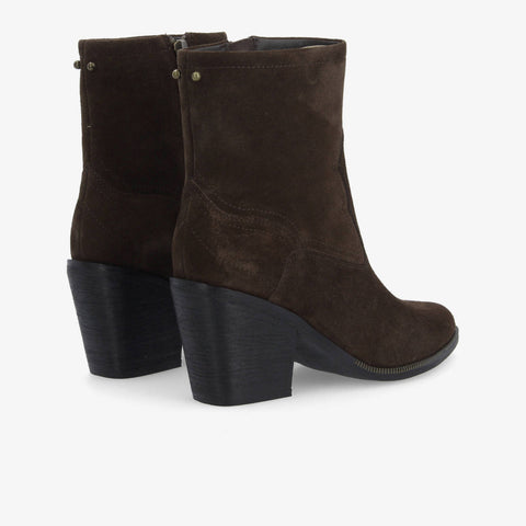 Leonie Zip Boots - Dark Brown - Image principale