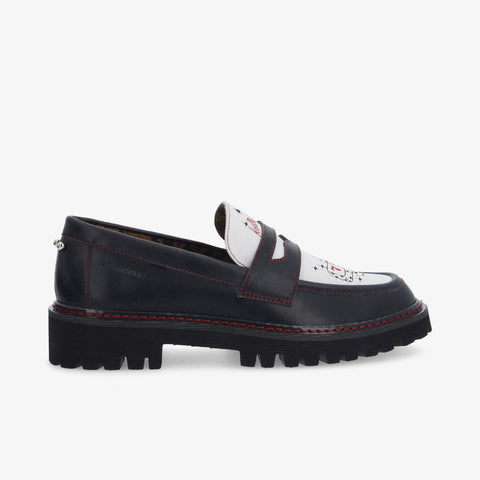 Mysen Loafer - Black/White - Image principale