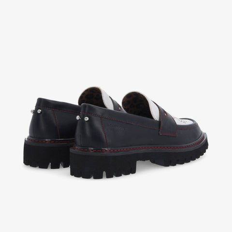 Mysen Loafer - Black/White - Image principale