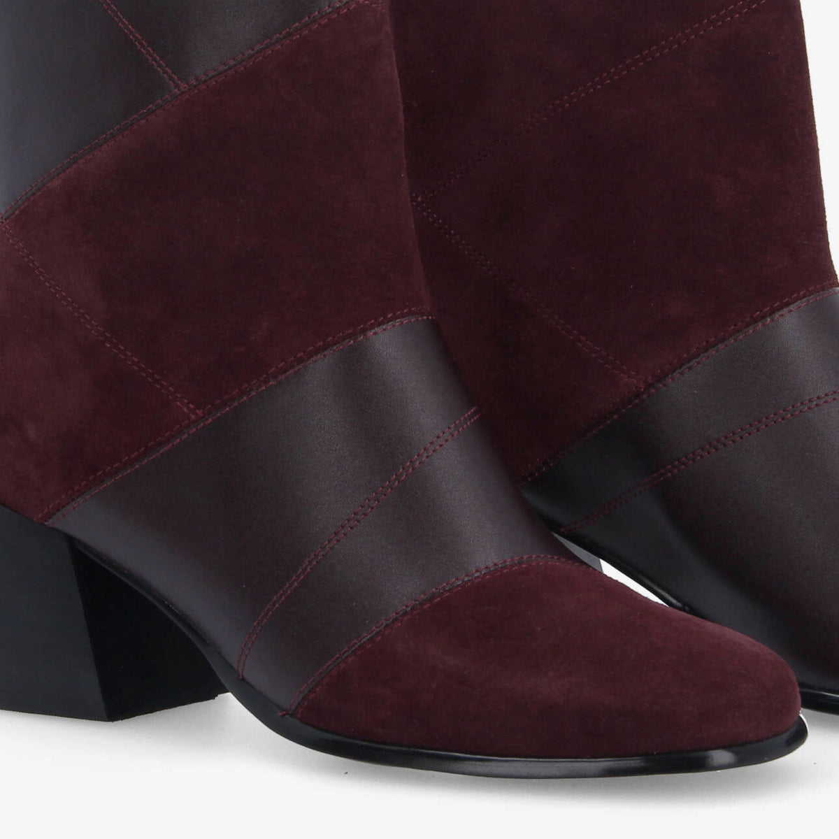 Skara Patch Boots - Rouge
