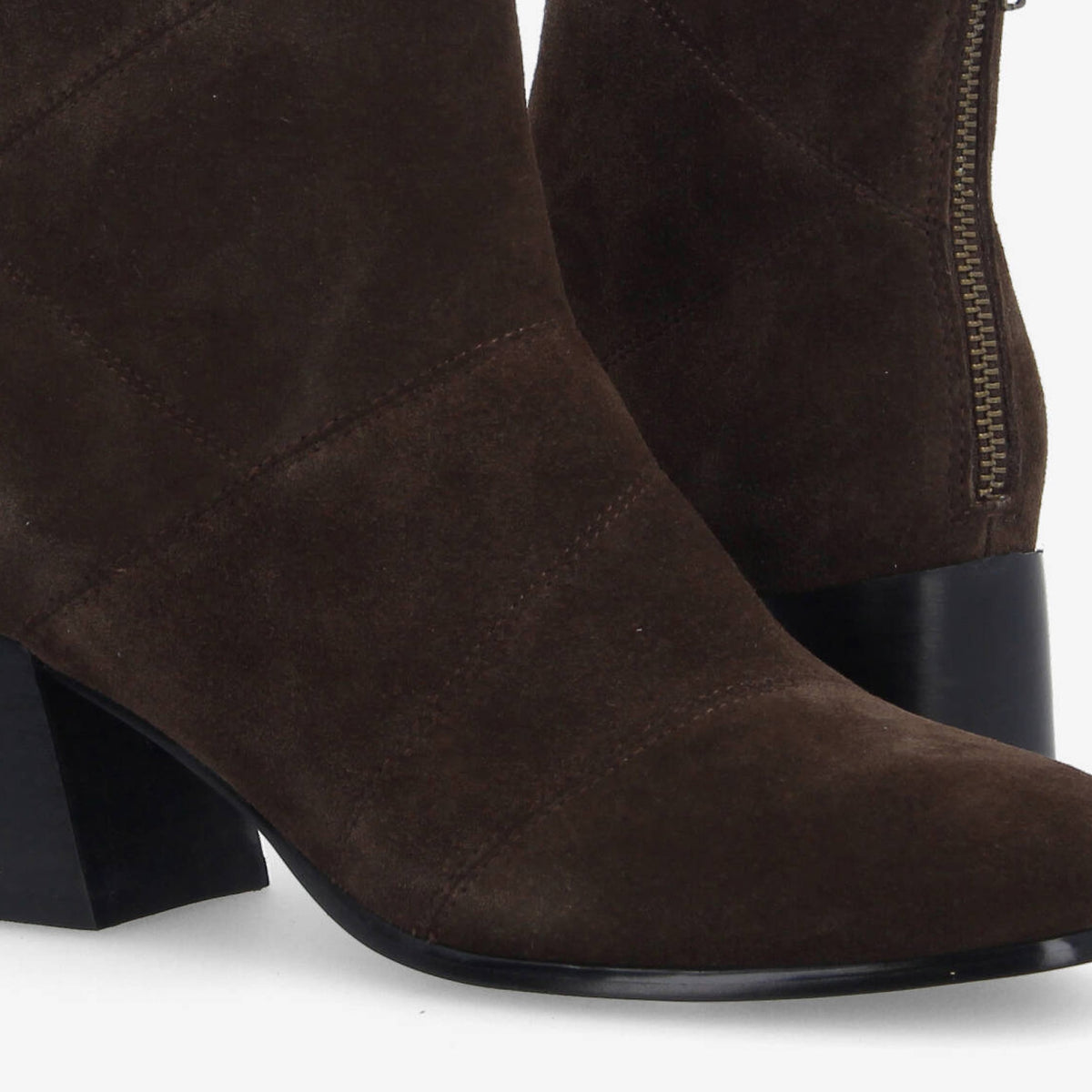 Skara Patch Boots - Marron Foncé